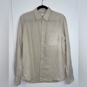 Zara linen button down shirt